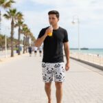 PANDA LOGIC Męskie szorty do pływania - obrazek 6