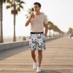 PANDA LOGIC Męskie szorty do pływania - obrazek 7