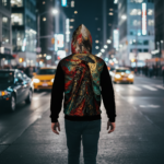 RONIN CODE Męska bluza z kapturem - obrazek 4