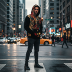 RONIN CODE Męska bluza z kapturem - obrazek 6