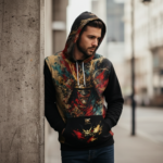 RONIN CODE Męska bluza z kapturem - obrazek 7