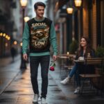 SOCIAL BATTERY LOW Bluza unisex - obrazek 7