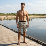 WESTIE REBELLION Męskie szorty do pływania - obrazek 7