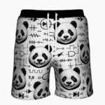 PANDA LOGIC Męskie szorty do pływania