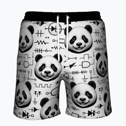 PANDA LOGIC Męskie szorty do pływania