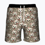 WESTIE REBELLION Męskie szorty do pływania