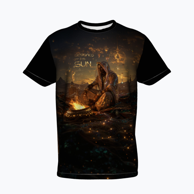 9950078cc834860e32f87687303f6731e8620638.jpg DESERT RAVE NOMADS Męski T-Shirt Sportowy - obrazek 1