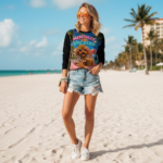 BEACH POODLE Bluza damska - obrazek 4