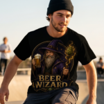 BEER WIZARD T-Shirt Sportowy - obrazek 3
