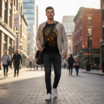 DESERT RAVE NOMADS Męski T-Shirt Sportowy - obrazek 7