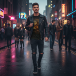 DESERT RAVE NOMADS Męski T-Shirt Sportowy - obrazek 8
