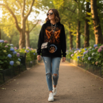 FIRE ANGEL POODLE Bluza Unisex - obrazek 3