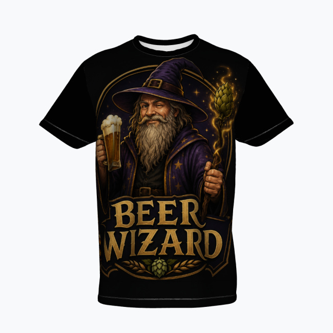 a4e5f31536374735894bae0efa715d55dce9d9a5.jpg BEER WIZARD T-Shirt Sportowy - obrazek 1