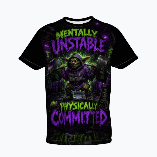 d4613b90a92eb6e8db49f4834aad34f477d5197d.jpg GYM GOBLIN Męski T-Shirt Sportowy - obrazek 1