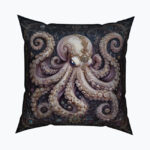 IMPERIAL OCTOPUS Kwadratowa Poduszka Welurowa