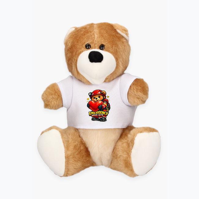 174483f73e424f7f10a5c6ae0f5b7b4a7368c1e7.jpg EMERGENCY HUG KIT Maskotka Miś w koszulce - obrazek 1