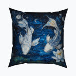 CELESTIAL KOI GARDEN Kwadratowa Poduszka