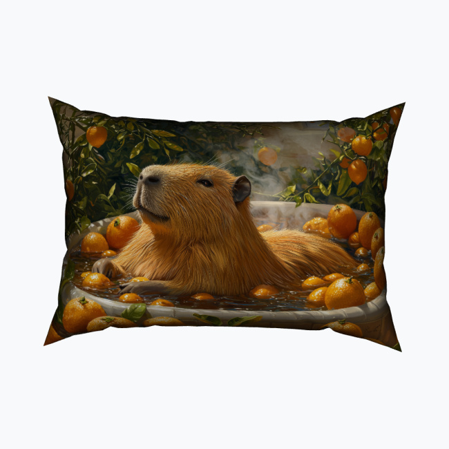 2b10ce4494e36c12dbe3f9e2b2e38e032151573e.jpg CAPYBARA SPA Prostokątna Poduszka Welurowa - obrazek 1