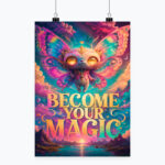 BECOME YOUR MAGIC Plakat Pionowy A1-A4
