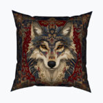 FOLK WOLF DYNASTY Kwadratowa poduszka