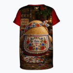 PYROSŁAWA Damski T-shirt z Szerokim Dekoltem - obrazek 2