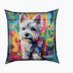STREET GALLERY WESTIE Kwadratowa Poduszka 100% Bawełna - obrazek 2