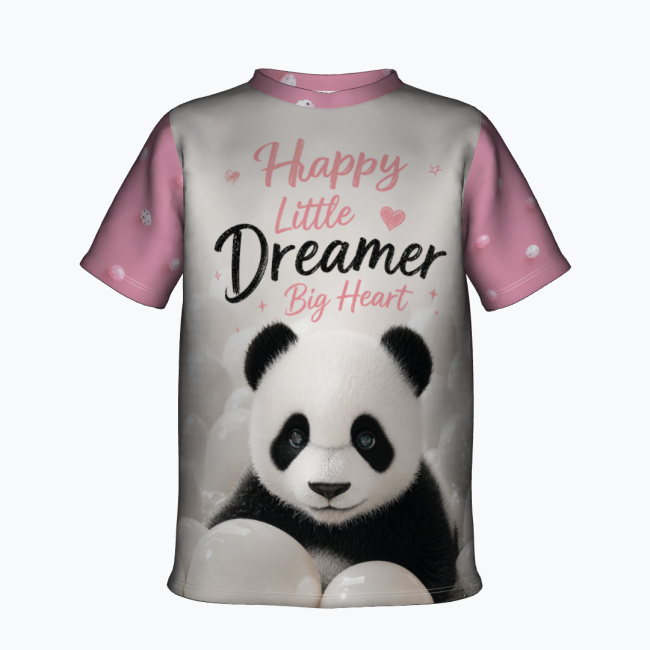 6c40c0a53bfd4b2d2c6cfc4355ae7ef7664c7dee.jpg PANDA DREAMS Dziecięca Koszulka Sportowa - obrazek 1