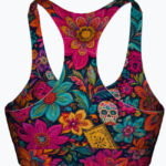 MEXICAN FLOWER FESTIVAL Top sportowy damski - obrazek 2