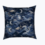 IMPERIAL MOON KOI Kwadratowa Poduszka Welurowa - obrazek 2