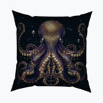 VELVET OCTOPUS Kwadratowa Poduszka Welurowa