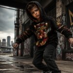 ANGEL OF WAR Chłopięca bluza z kapturem - obrazek 7