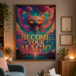 BECOME YOUR MAGIC Plakat Pionowy A1-A4 - obrazek 4