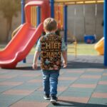 BORN TO EXPLORE Dziecięca Koszulka Sportowa - obrazek 4