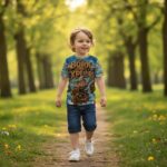 BORN TO EXPLORE Dziecięca Koszulka Sportowa - obrazek 6