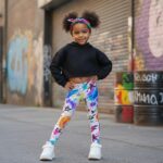 COLOR SPLASH Legginsy dziecięce - obrazek 3