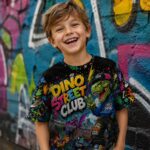 DINO STREET CLUB Chłopięca Koszulka Sportowa - obrazek 3