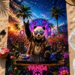 DJ PANDA Ręcznik Plażowy - obrazek 4