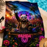 DJ PANDA Ręcznik Plażowy - obrazek 5