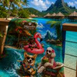 DOGS ON VACATION Ręcznik Plażowy - obrazek 3