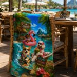 DOGS ON VACATION Ręcznik Plażowy - obrazek 4