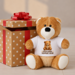 EMOTIONAL SUPPORT BEAR Maskotka Miś w koszulce - obrazek 2