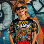 FOOD FIGHT LEAGUE Chłopięca Koszulka Sportowa - obrazek 3