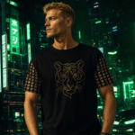 Golden Vector Tiger Koszulka męska - obrazek 3