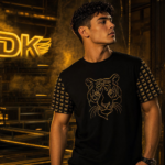 Golden Vector Tiger Koszulka męska - obrazek 4
