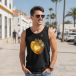 HEART OF FIRE Męski Tank Top - obrazek 6