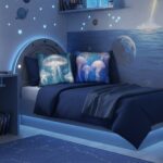 JELLYFISH DREAM Kwadratowa Poduszka Welurowa - obrazek 3