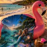 MERMAID LAGOON Ręcznik Plażowy - obrazek 6