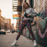 MEXICAN FLOWER FESTIVAL Legginsy - obrazek 4