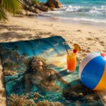 OCEAN GODDESS Ręcznik Plażowy - obrazek 5