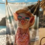 OINK & CHILL Ręcznik Plażowy - obrazek 4
